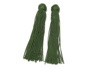 数珠用 頭付き房　グリーン (2個セット) 緑 念珠 仏具 仏教 ふさ タッセル 人絹 6001898