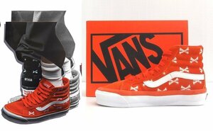 22.5cm 新品 / VANS × WTAPS OG SK8-Hi LX スケートハイ クロスボーン オレンジ スエード ダブルタップス バンズ レディース キッズ