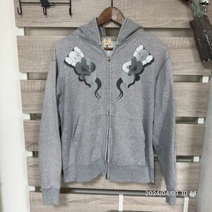 1000円〜　APE エイプ　KAWS カウズ　コラボ　ZIP ジップアップ パーカー　