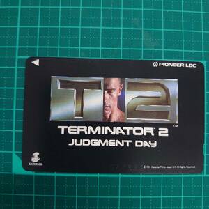 ＃3614D【未使用　テレカ　50度　映画　TERMINATOR2/ターミネーター2　アーノルド・シュワルツェネッガー　1991年公開作品　保管品】