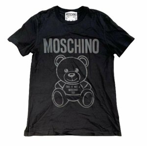 MOSCHINO モスキーノ 231ZRV07302041 Tシャツ トップス 半袖 黒 ブラック サイズ36 黒 ブラック くま クマ レディース 管理RY23003705