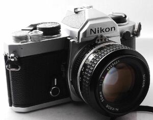 【中古美品】 ニコン Nikon FM Silver+ NIKKOR Ai 50mm F1.4#Y249276