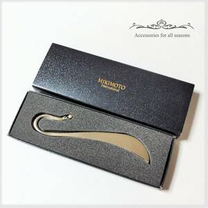 ほぼ未使用品 新古品♪ MIKIMOTO ミキモト ＊ パール付き ブックマーカー ペーパーナイフ ミキモトインターナショナル 真珠 しおり QM