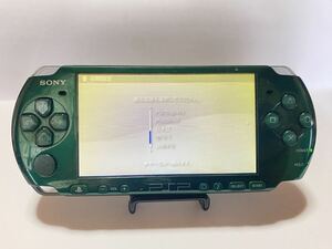 SONY プレイステーションポータブル PSP-3000 動作品 本体のみ PSP ポータブル プレイステーション Portable スピリティッド　グリーン