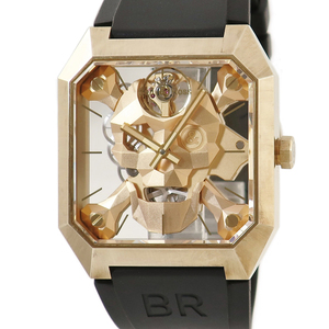 【3年保証】 ベル&ロス BR01 サイバースカル ブロンズ BR01-CSK-BR/SRB 未使用 ガイコツ スケルトン 限定 2023年 手巻き メンズ 腕時計