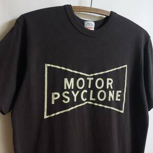 【22SS FREEWHEELERS フリーホイーラーズ MOTOR PSYCLONE GARAGE Tシャツ M】2225006 JET BLACK