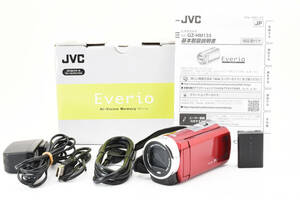 ★☆ 新品級！ JVC Everio GZ-HM133-R レッド ビデオカメラ【付属品完備】★☆