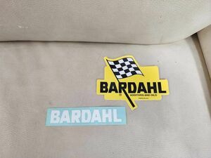 バーダル BARDAHL オリジナルステッカー白抜き1枚オリジナル定番黄色で　2枚セット　新品