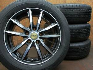 ★JP STYLE Wolx + DUNLOP EC202 205/60R16 4本セット[ノア ヴォクシー プリウスα ジューク セレナ ステップワゴン アクセラ プレマシー]