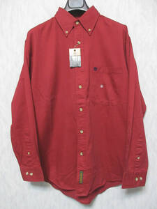 未使用品 ティンバーランド Timberland ボタンダウンシャツ 赤系 XS 亥2763