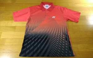 yonex ヨネックス プラシャツ ポロシャツ SIZE:L 赤系 送料215円～