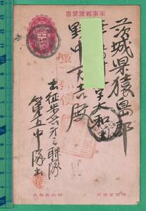 〒33■軍事郵便 軍事郵便葉書（赤紙） /第三軍 38-11.8/第一野戦局/ →茨城県宛 