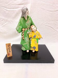13901/博多人形「野辺の唄」柴田闘夫作 伝統工芸 日本人形 郷土玩具