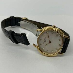 G006-CH3-936◎Christian Dior クリスチャン・ディオール 腕時計 701840 レディース クォーツ クッション リューズ動作確認済