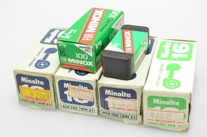 cassette film for MINOX x1, Minolta 16 x4 set film fo subminiture 