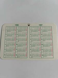 ① ロレックス ROLEX 1996-1997 calendar カレンダー T番 U番 付属品 純正付属品