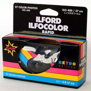 [2024-7期限] イルフォカラー ラピッド レトロ 400-27枚撮【1個】イルフォード ILFORD【即決】使い捨てカメラ★レンズ付フィルム