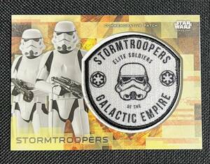 TOPPS STAR WARS ROGUE ONE BLASTER STORMTROOPERS COMMEMORATIVE STORMTROOPER PATCH CARD #MP-IST パッチワッペンカード