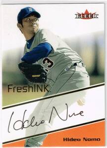 MLB 2000 Fleer Mystique Fresh Ink Auto Autograph Hideo Nomo フレア 直筆サイン 野茂英雄