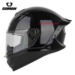 バイク 用システムヘルメット ダブルシールド ヘルメットオートバイのヘルメットSOMAN フルフェイスヘルメット男女兼用