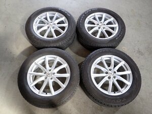 YS6927【送料無料225/60R17】XV SJ系 フォレスター などへ 中古夏タイヤアルミセット TOYO CF2 SUV●17×7J 100/5H ET48●