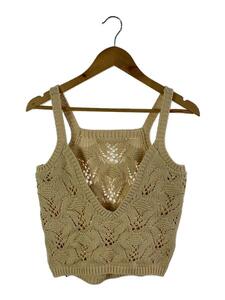 6(ROKU) BEAUTY & YOUTH UNITED ARROWS◆LILY YARN SUKASHI KNIT CAMI/キャミソール/ポリエステル/BEG/8618-299-0147