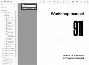 ポルシェ　911 930 (1972-1983） ワークショップ&配線図 整備書