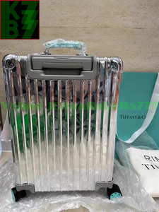 【楽々旅人】RIMOWAｘTiffany & Co. Rock Cut Cabin 2023リモアｘティファニーコラボスーツケース旅行学生留学ツアートラベル★容量36L M74