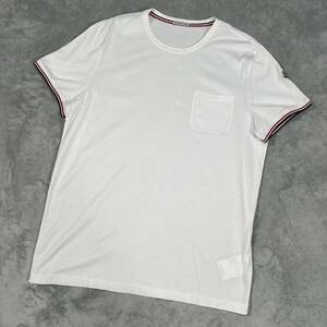 1円　極美品　MONCLER モンクレール　マグリア　半袖　Tシャツ 　Lサイズ 白 ポケットT 7835
