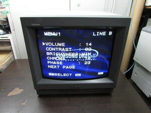 【YMT0891】希少★SONY 14型 TRINITRON カラービデオモニター PVM-14N1J 動作確認済み★中古