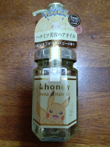 新品　＆HONEY ピカチュウ ヘアオイル 100ml　アンドハニー パサつきケア エレキフルールハニーの香り 数量限定 ポケモン ディープモイスト