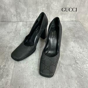 ★ GUCCI グッチ　モノグラム　パンプス ヒールパンプス　レア　36C