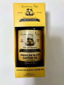 《送料無料》ブラックキャスターオイル（ジャマイカ産 100％天然ひまし油）　118ml　Sunny Isle CASTOR OIL カスターオイル デトックス