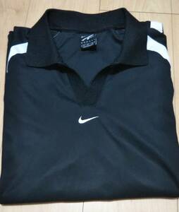 ヴィンテージナイキ アガシ Nike AＧＡＳＳＩ Tennis Shirt テニスシャツ Dry-Fit 半袖 ポロシャツ ブラック サイズ　Ｓ
