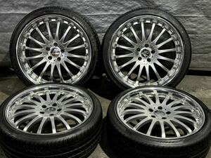 ☆本島のみ送料込み☆美品☆希少☆Carlsson カールソン21インチ 9J 10J PCD120 LS460 LS500 LS600 タイヤセットバリ溝