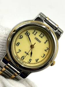 【電池切れ】SEIKO セイコー ALBA アルバ クォーツ 腕時計 イエロー文字盤 ラウンド レディース V701-1400 472355