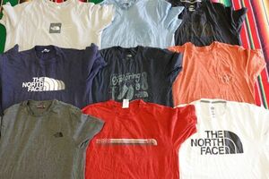 TS-BN31 ノースフェイス THE NORTH FACE プリント ワンポイントMIX Tシャツ￥1～US古着卸大量セット業者まとめ売り