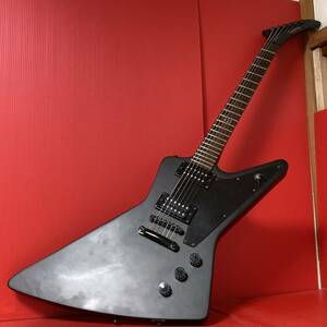 1円～ Epiphone by Gibson GOTHIC EXPLORER エピフォン エクスプローラー エレキギター 本体 艶消しブラックモデル 変形 楽器 器材 現状品