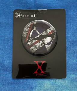 新品　X　JAPAN　くじ　第一弾　⑭　缶ミラー賞　C　X-JAPAN エックス　YOSHIKI 一番くじ 公式　正規品　即決　クジ　xjapan