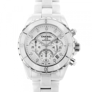 シャネル CHANEL J12 クロノグラフ 41MM H2009 ホワイト文字盤 新品 腕時計 メンズ