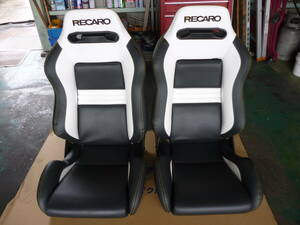 レカロ　RECARO　左右セット　中古品　黒/白　綺麗？　張替