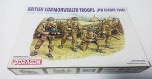 未組立 ドラゴン イギリス連邦軍 兵士北ヨーロッパ BRITIRSH COMMONWEALTH TROOPS (NW EUROPE １９４４）DOAGON スケール1/35　