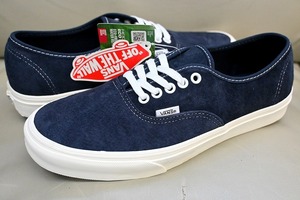 新品未使用 VANS バンズ US企画 AUTHENTIC オーセンティック Pig Suede ピグ スエード レザー ネイビー 送料無料 US10 28センチ