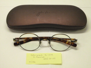 ｍ1344 John Lennon（ジョンレノン） JL-1059 F-Titanium メガネフレーム 45□20-137 ケース付