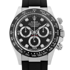 ロレックス コスモグラフ デイトナ 8Pダイヤ 116519LNG ブラック ランダム番 中古 メンズ 腕時計