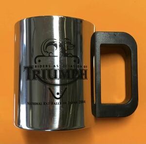 英国バイク　 TRIUMPH トライアンフ ラットラリー 2004 ステンレスマグ 送料無料