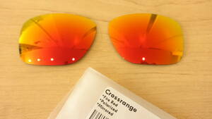 ★オークリー CROSSRANGE クロスレンジ用 カスタム偏光 レンズ FIRE RED Color 新品 POLARIZED