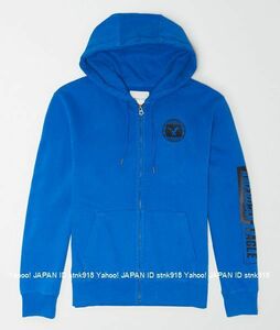 〓ラスト!! アメリカンイーグル/US XXXL/AE Graphic Sweat フルジップ/Blue