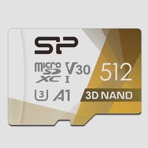 送料無料★シリコンパワー microSDカード 512GB 4K class10 UHS-1 U3 3D Nand
