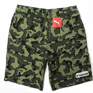 ★プーマ PUMA 新品 メンズ 快適 スウェット カジュアル 迷彩 カモフラ カモ ハーフパンツ ショーツ パンツ[531501-70-M] US 四 零★QWER★